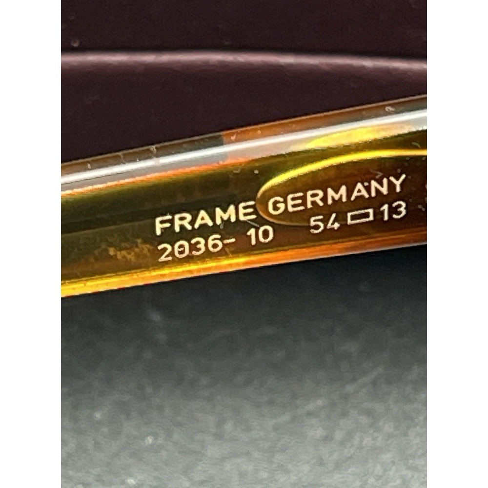 Christian Dior 2036-10 Optyl Sunglasses Germany Brown Oversized Frames Only - Picture 3 of 6